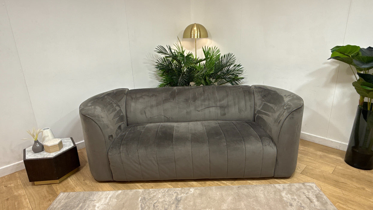 Sofology The Fitzrovia Fabric 3 Seater in  Matt Velvet Slate Mix Without Trim