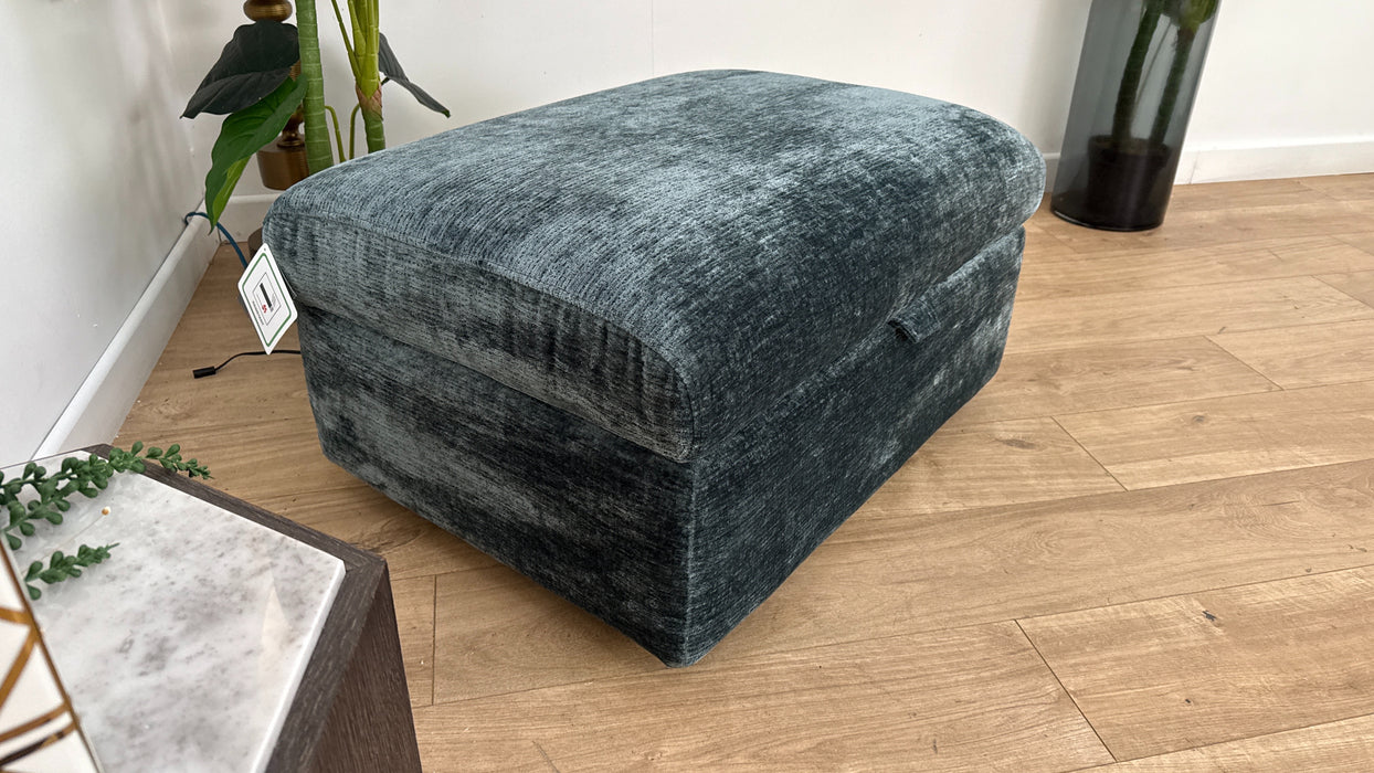 Sofology Designer Storage Footstool in Luxury Textured Chenille (Carson 342)