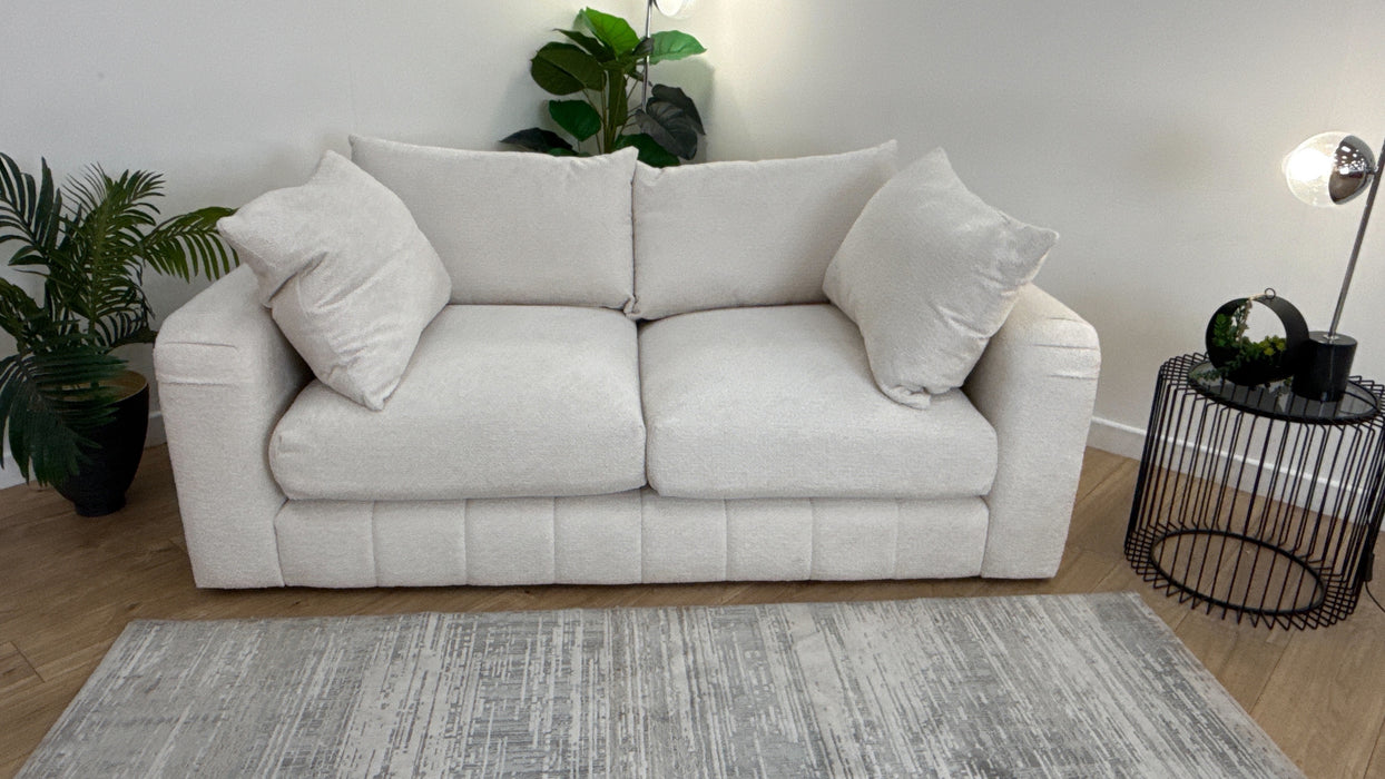 Sofology The Westwood Fabric 2 Seater Soft Boucle Ecru Mix
