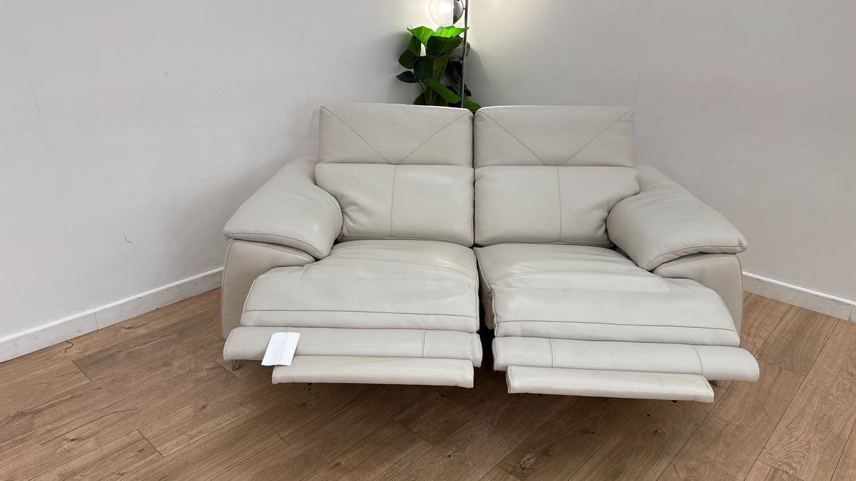 DFS Caldo 2 Seater Sofa Recliner In New Club Fossil