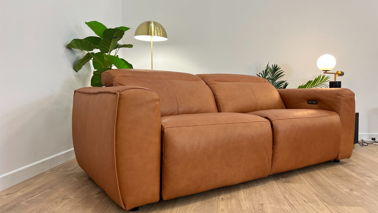 Bohemia 3 Seater - Leather Sofa - Tan