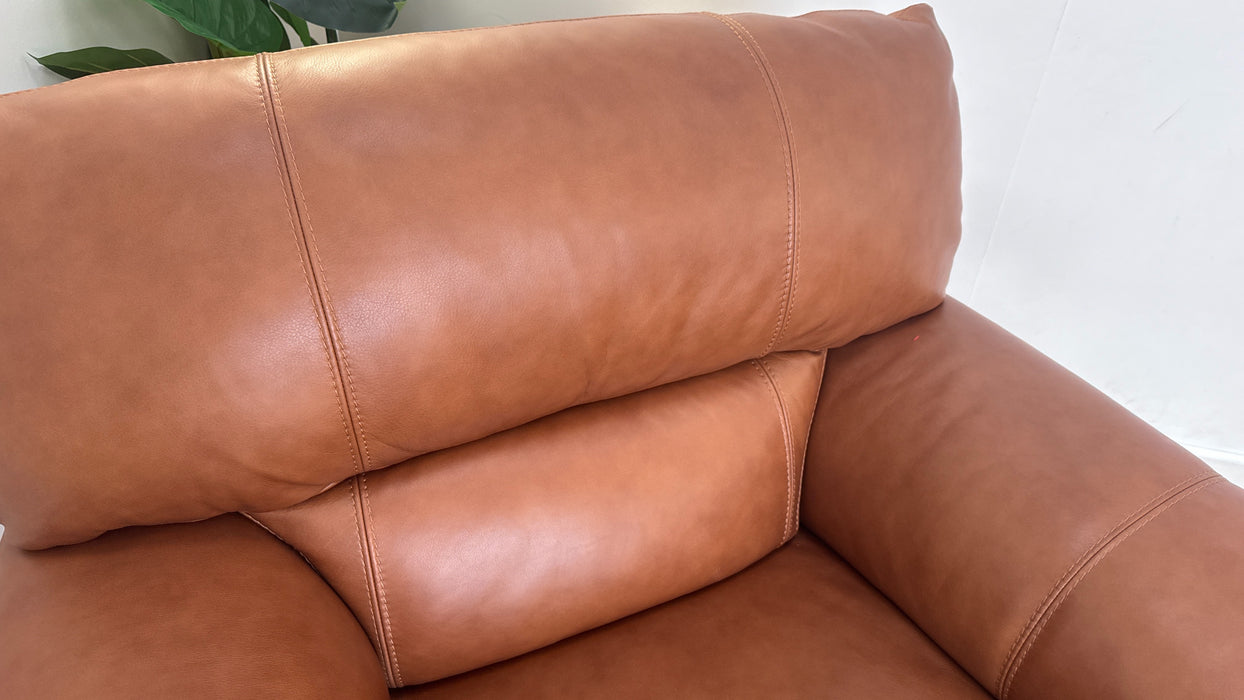 Sofology The Santina Chair in Relaxed Soft Leather Tan