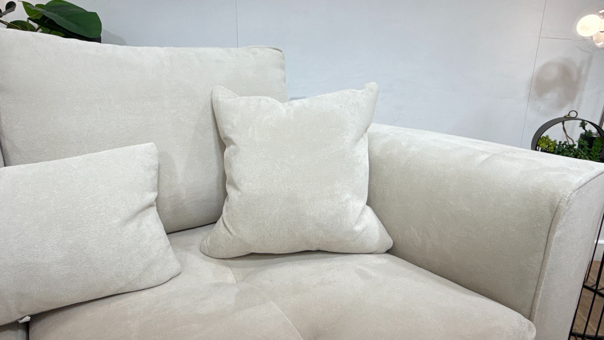 Sofology Ascot Fabric 3 Seater Single Seat in Soft Sherpa Natural