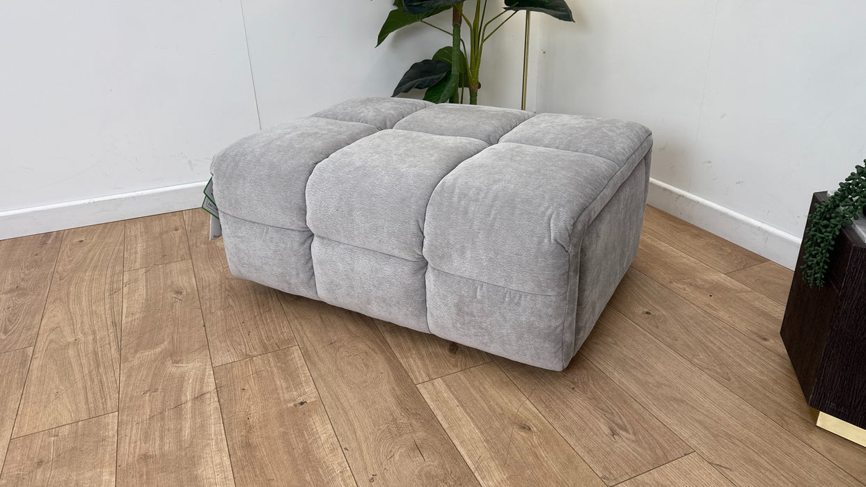 Sofology The Lunar Designer Storage Footstool in Relaxed Chenille Moonstone