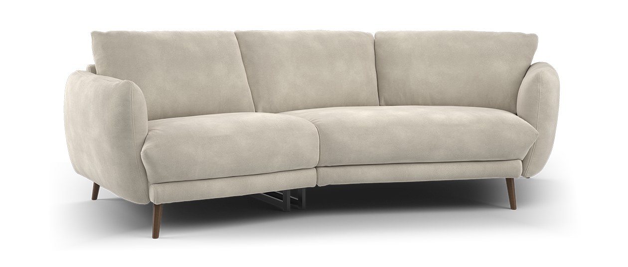 Sofology The Adler Asymmetric 3 Seater in Lifestyle Mottled Fabric Marble