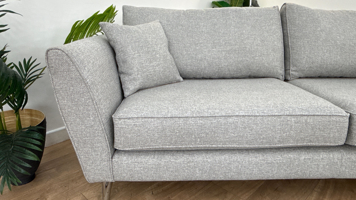 Sofology The Keswick 4 Seater Fabric Sofa in Bentley Silver
