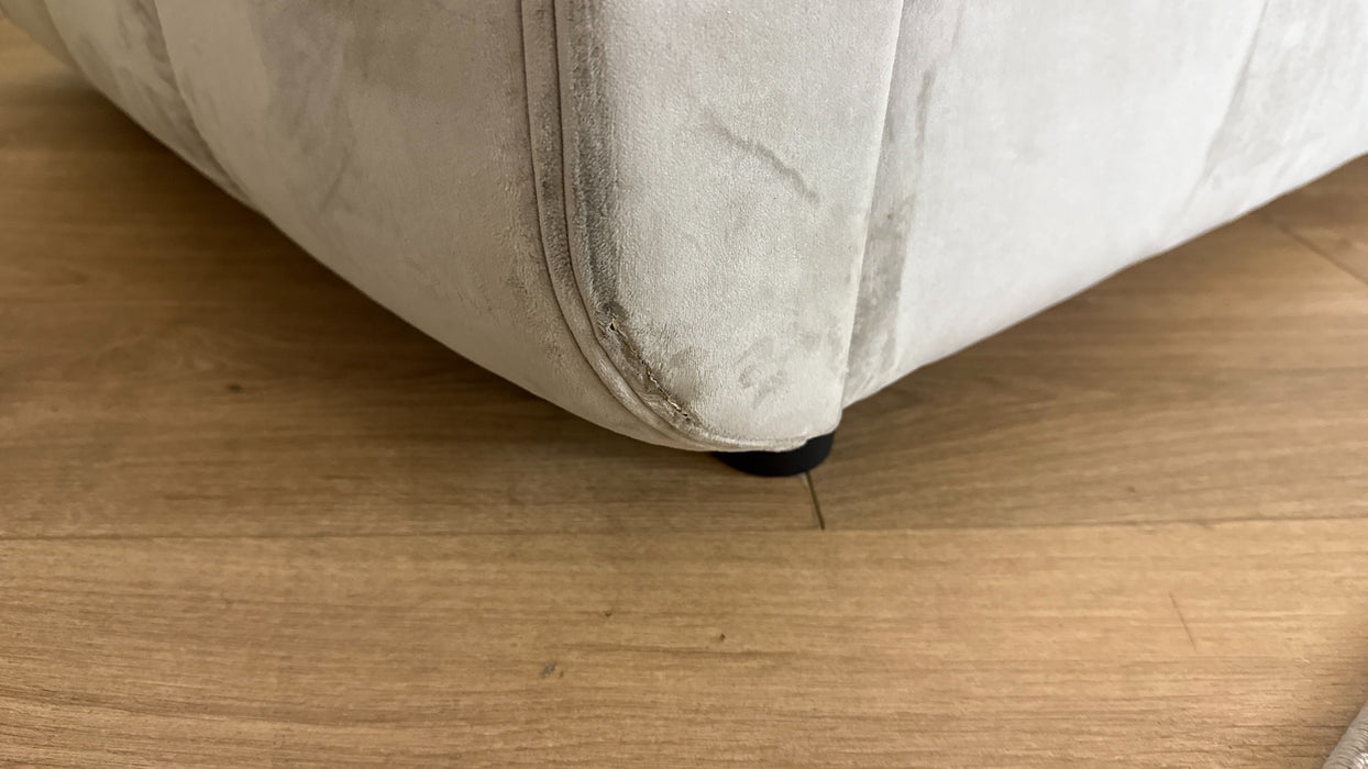 Sofology Islington Fabric 3 Seater Hypnos Deluxe Sofa Bed in Sleek Mink