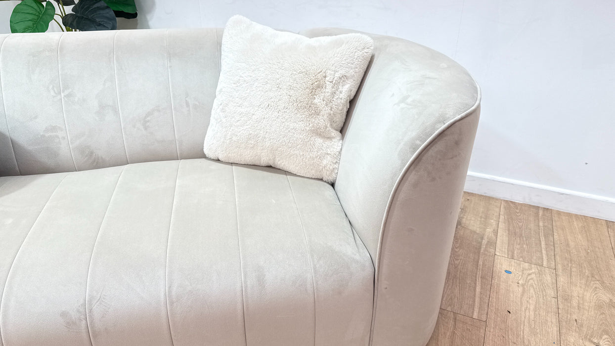 Sofology The Fitzrovia Fabric 3 Seater in Matt Velvet Stone Mix Without Trim