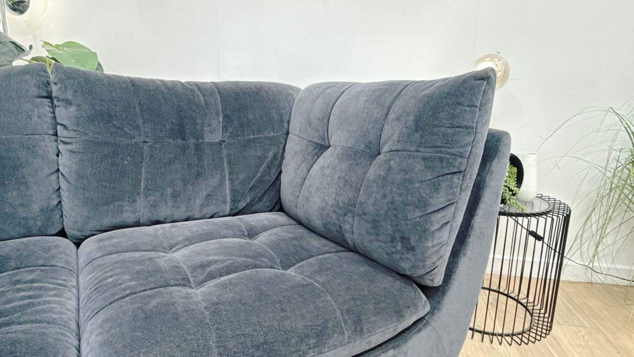 Sofology Cocoon Fabric 3 Seater in Relaxed Chenille Ink