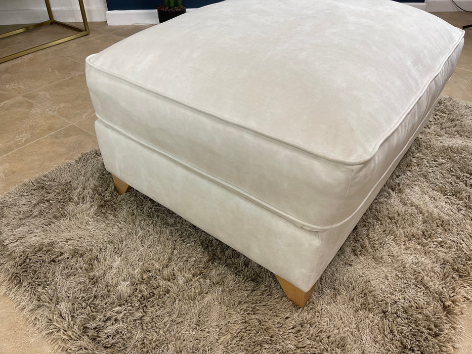 Bartelli Fabric Storage Footstool - Sublime Pearl (WA2)