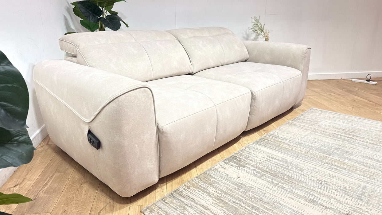 Sofology Riviera Fabric Motion Chaise in Lifestyle Flecked Ivory