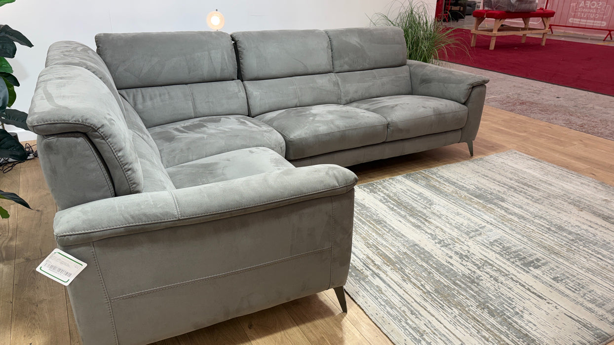 Sofology Illinois Fabric 1 Corner 2 in Lifestyle Textured Charcoal