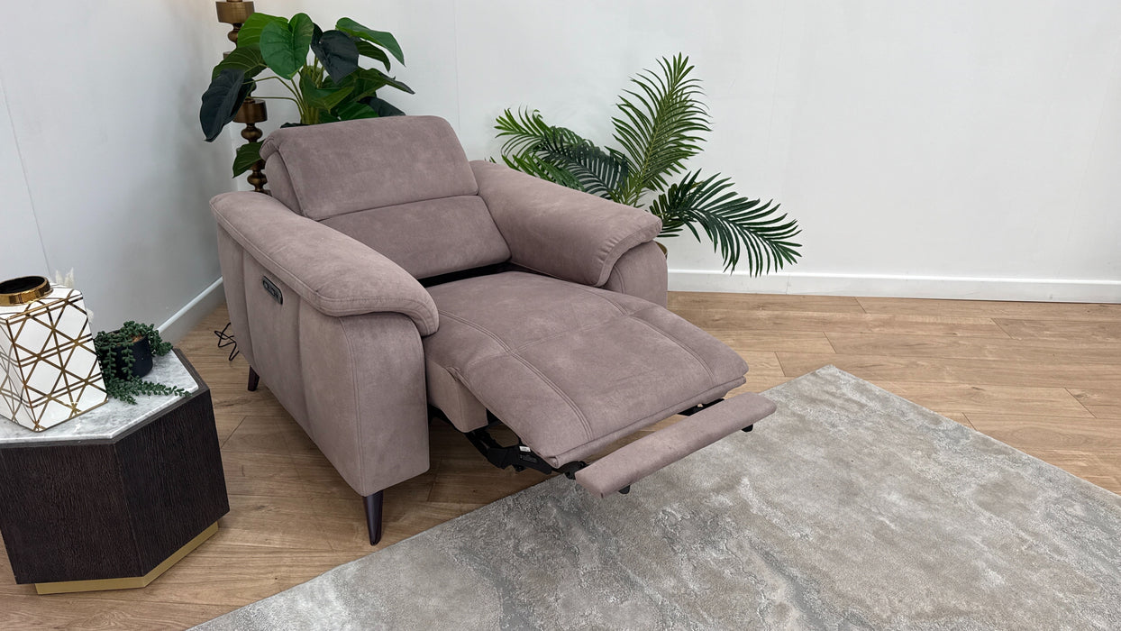 Sofology Fabric Recliner Chair in Nutmeg