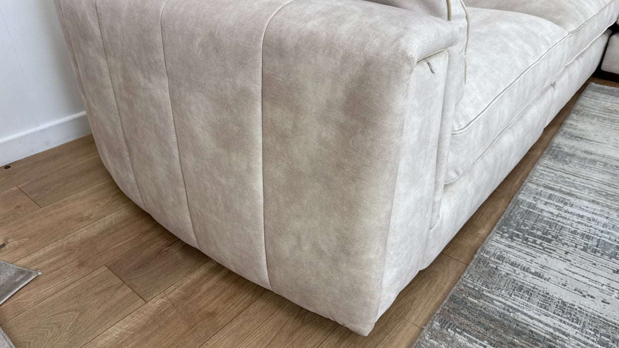 Emperor 3 Corner 1.5 Modular Fabric Sofa in Lucerne Ivory Mix