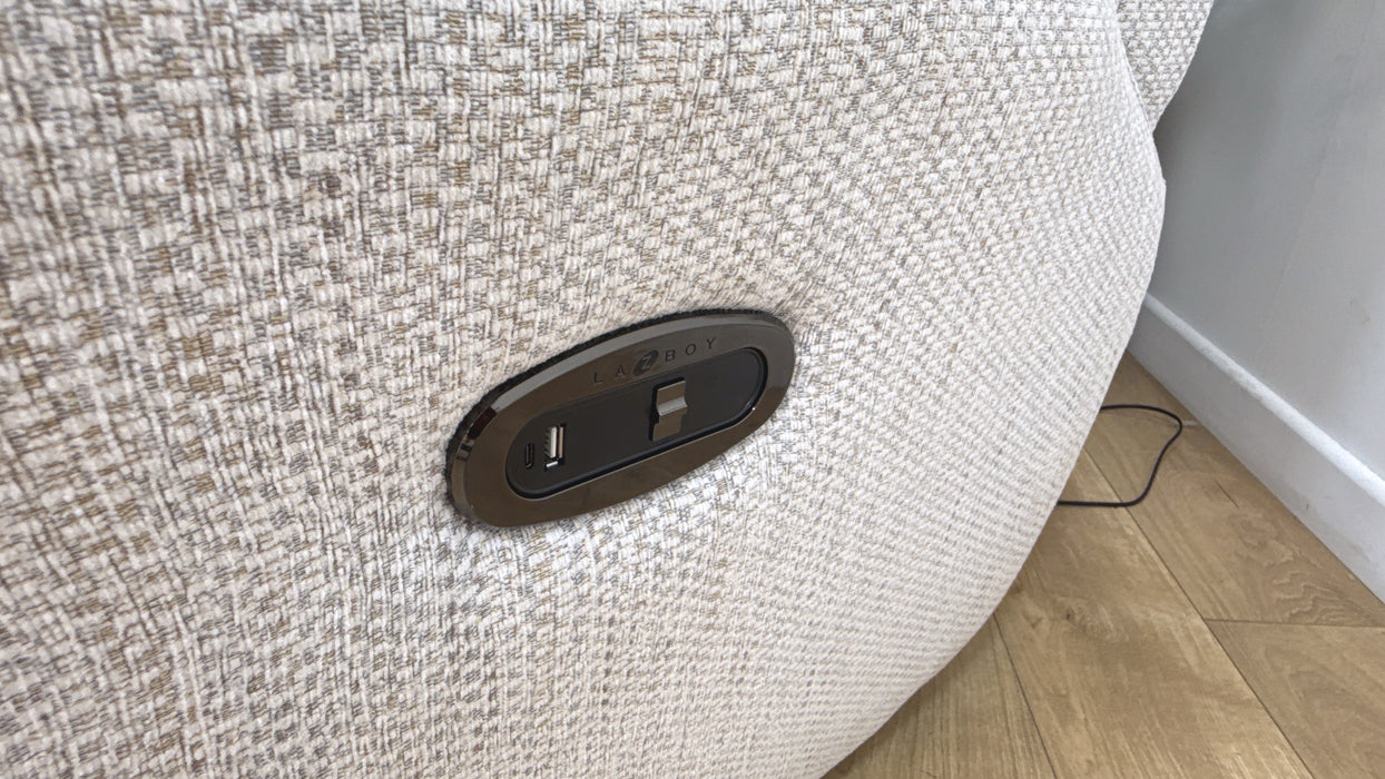 DFS Pittsburgh Fabric 2 Seater Power Recliner in Sky