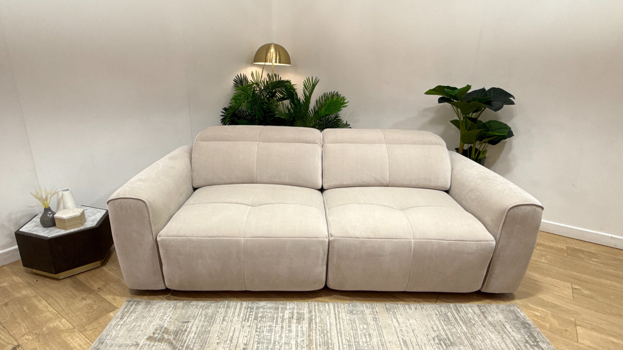 Sofology Riviera Fabric 3 Seater Motion Chaise in Relaxed Chenille Cotton