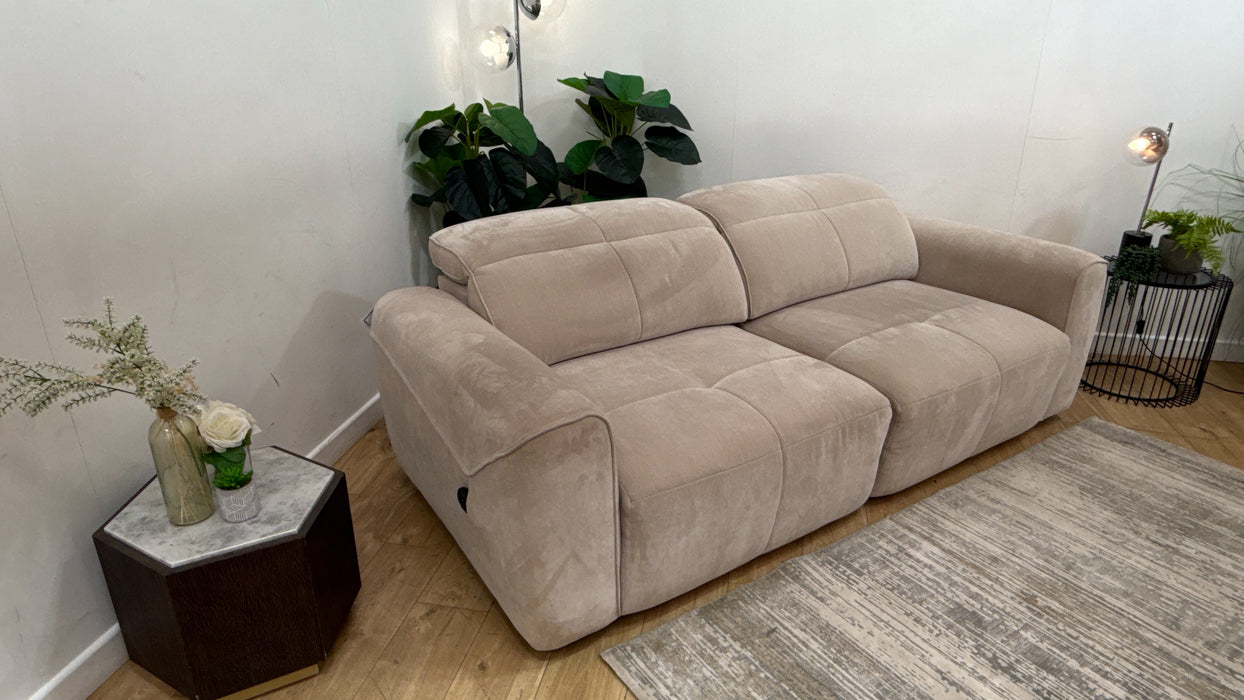 Sofology Riviera Fabric Motion Chaise in Relaxed Chenille Cotton