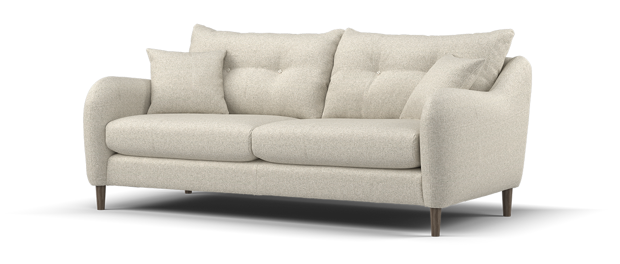 Sofology Ambleside Fabric 3 Seater in Bentley Taupe
