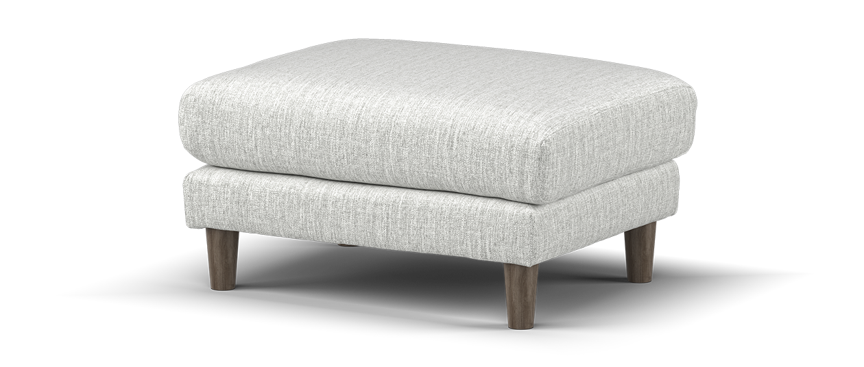 Sofology The Ambleside Fabric Footstool in Capital Light Grey
