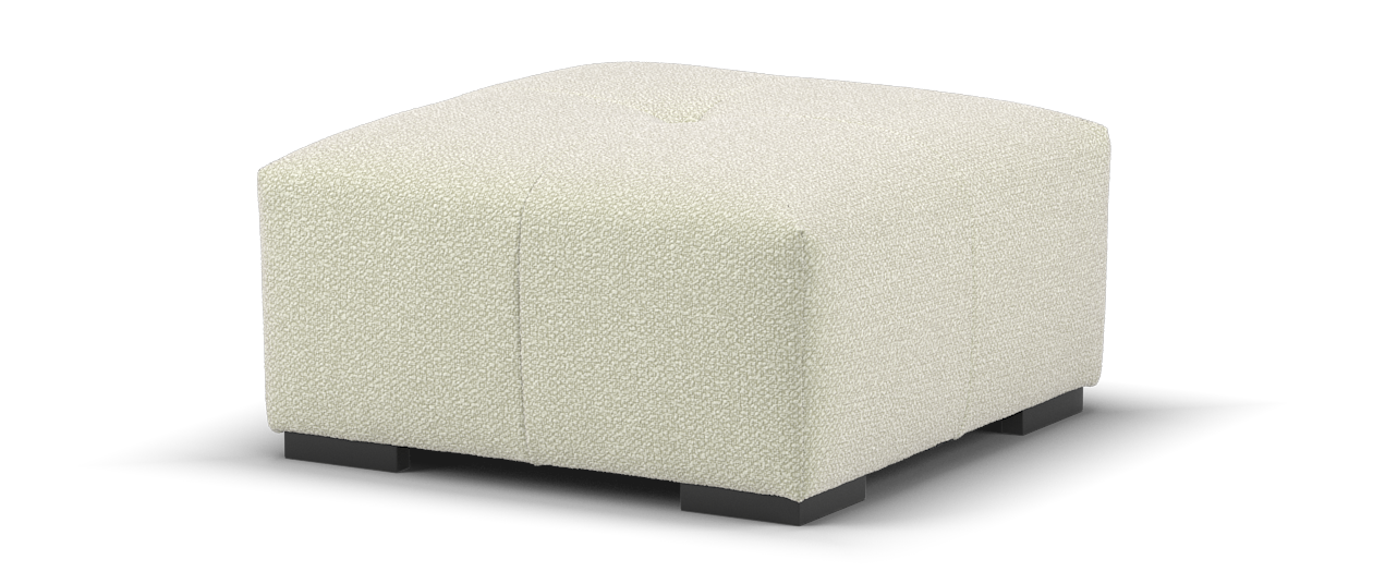 Sofology Artisan Designer Footstool in Natural All Over