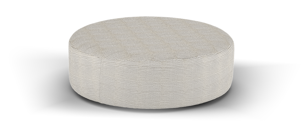 Sofology Ascot Fabric Designer Footstool in Natural