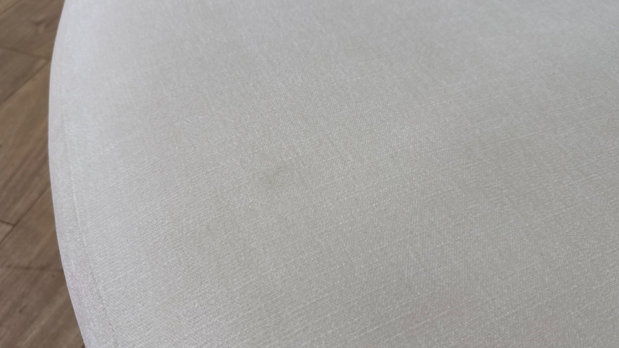 DFS Bellino Shaped Footstool in Cream/Black