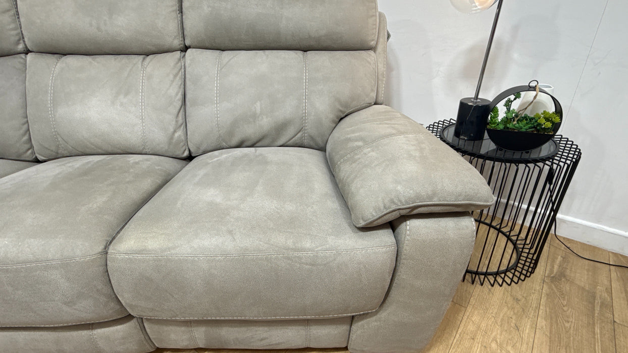 DFS Emery 3 Seater Fabric Manual Recliner in Misty