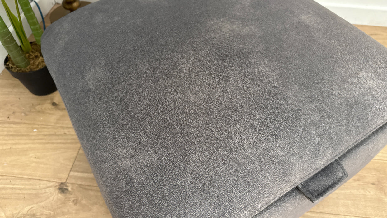 Sofology The Ravello Fabric Designer Storage  Footstool in Mocha