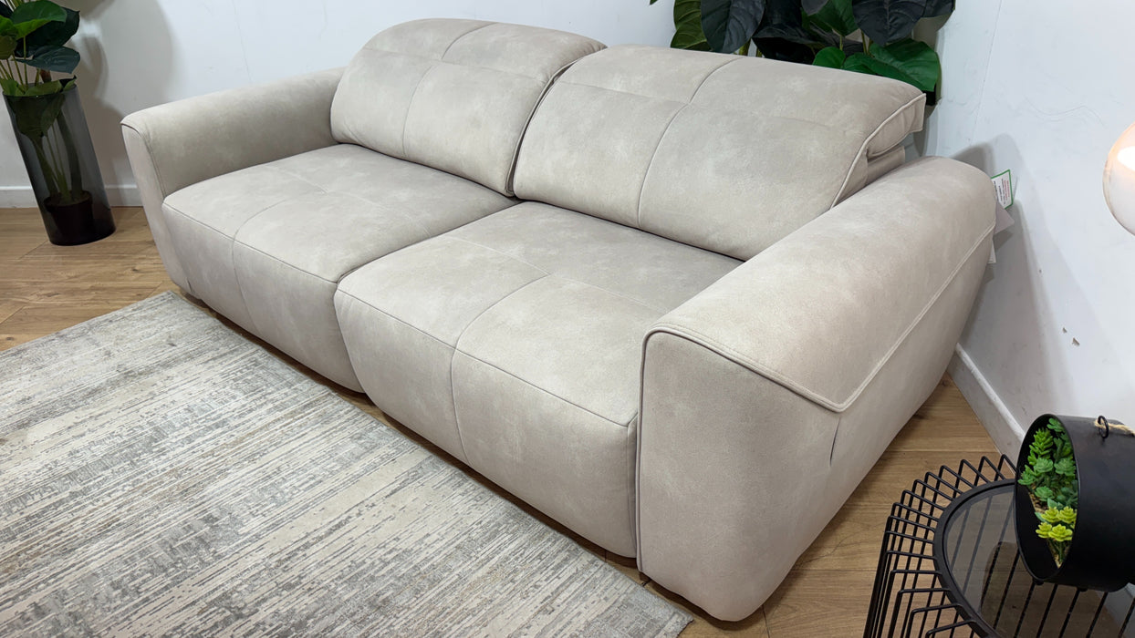 Sofology Riviera Fabric 3 Seater Motion Chaise in Lifestyle Flecked Ivory