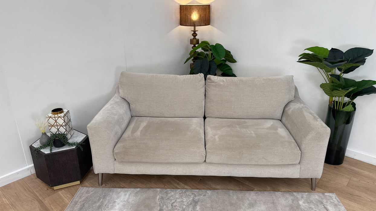 Sofology Mayfair Fabric 3 Seater in Soft Chenille Linen