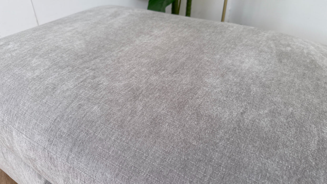 Sofology The Tallulah Fabric Footstool in Linen Chenille All Over