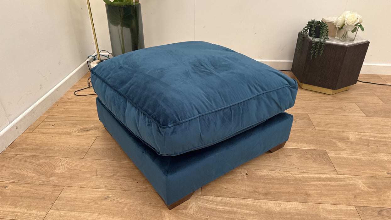 DFS Oceana Square Footstool In Lagoon
