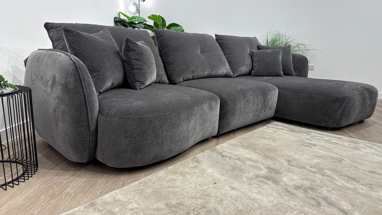 Sofology Sydney 4 Seater Chaise in Anthracite