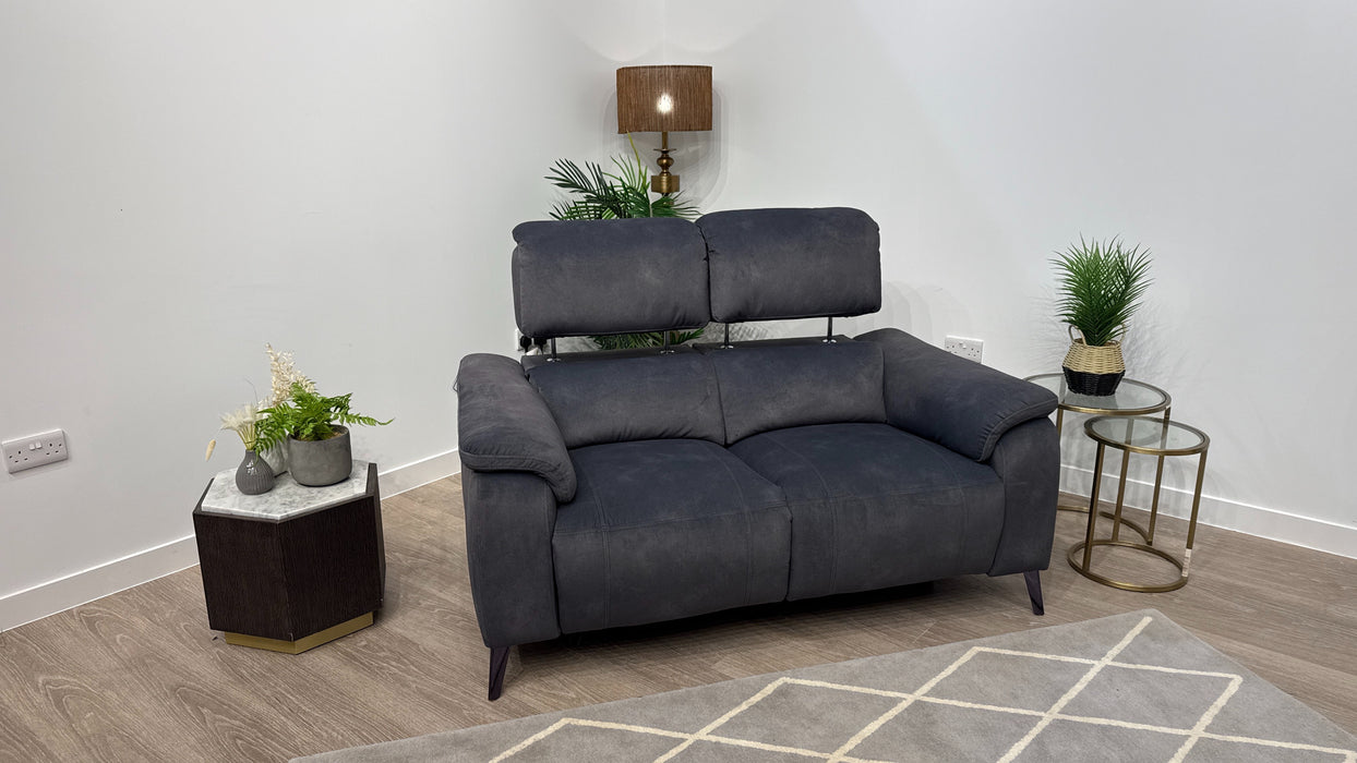 Sofology Bailey Fabric 2.5 Seater Power Recliner in Lifestyle Flecked Charcoal