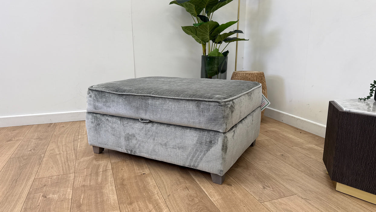 DFS Harlech Large Storage Footstool in Grey