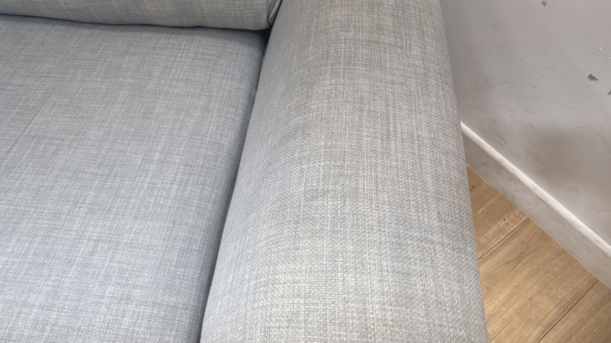 Sofology Hetty Fabric 2 Seater Full Back in Linoso Silver