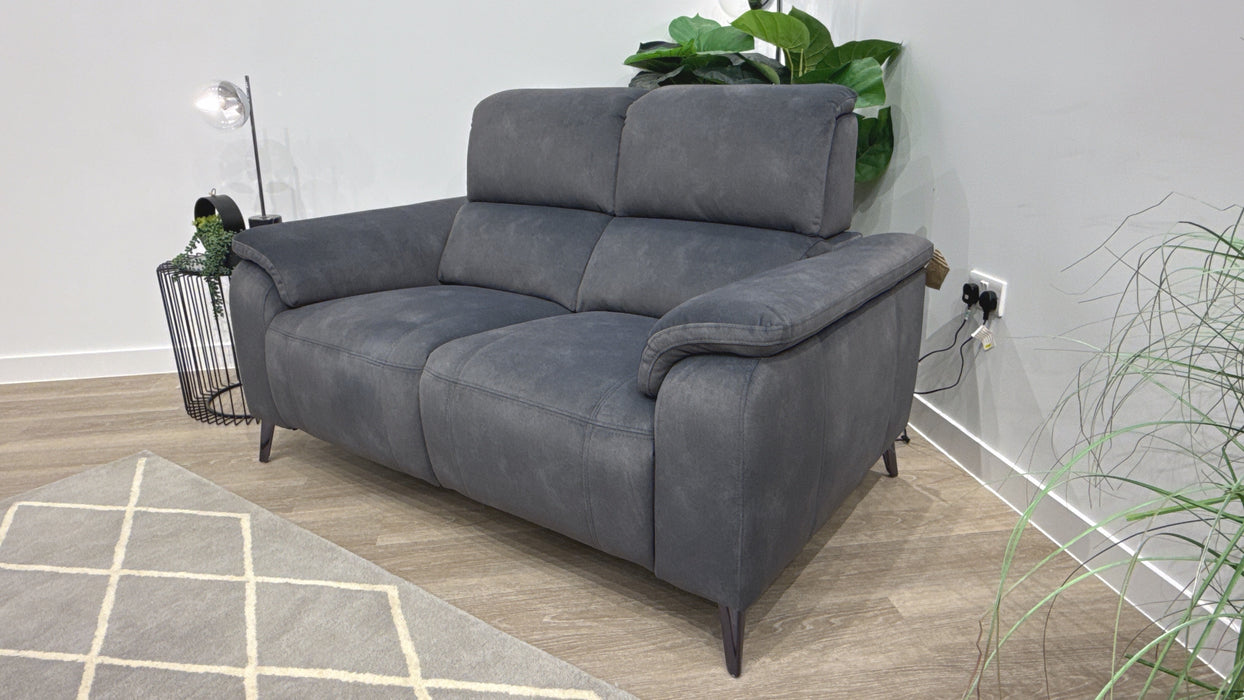 Sofology Bailey Fabric 2 Seater in Lifestyle Flecked Charcoal
