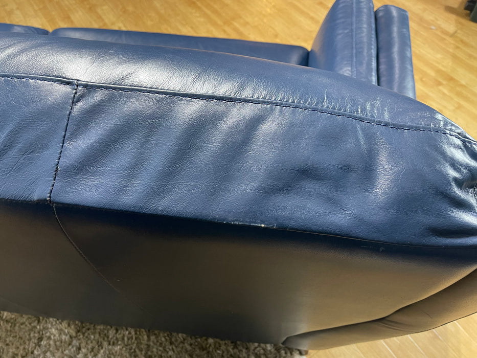 Fellini 3 Seater - Leather Sofa - Alaska Oceania (WA2)