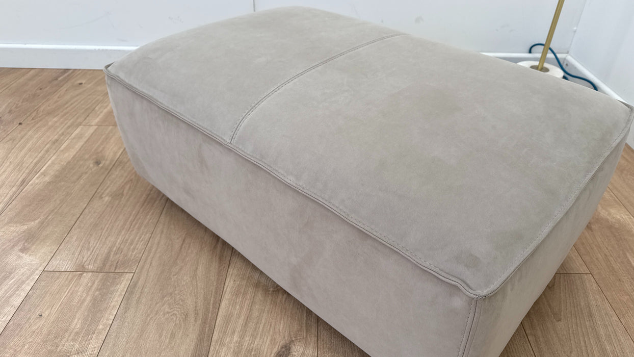 Diss Fabric Footstool - Camel