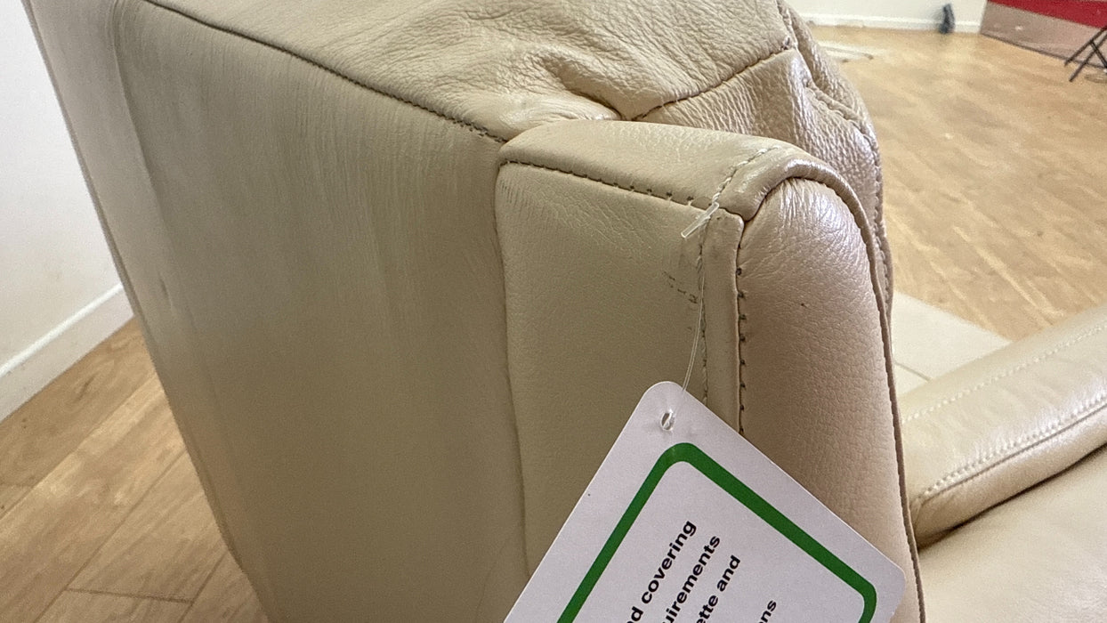 Sofology Fellini Leather Chair Hampshire Cream