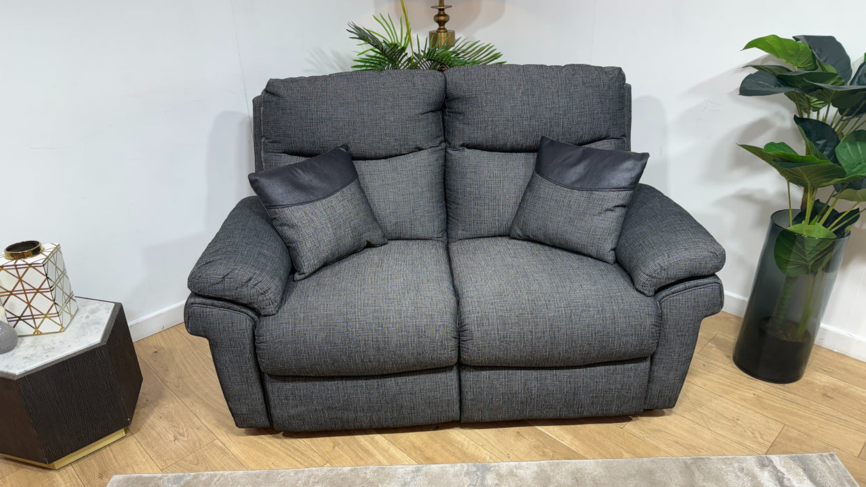 DFS Tamla 2 Seater Fabric Sofa in Black