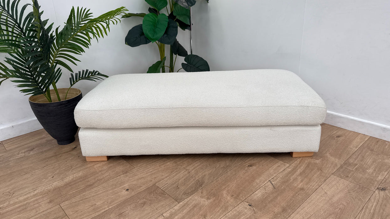DFS Calix Bench Footstool in Ivory