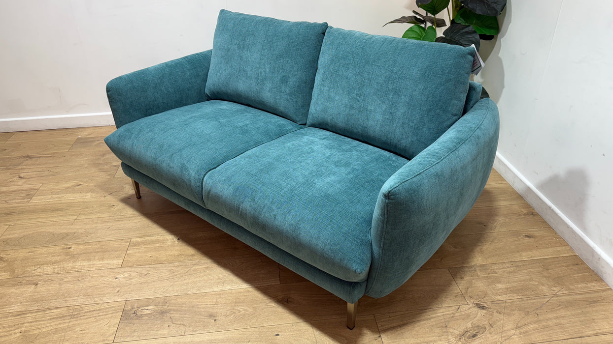 Sofology Adler Fabric 2 Seater in Casual Chenille Teal