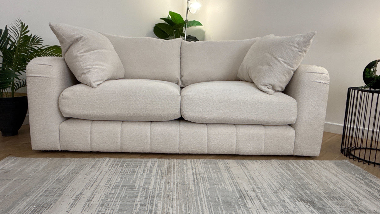Sofology The Westwood Fabric 2 Seater Soft Boucle Ecru Mix