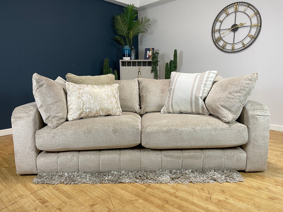 Westwood 3 Seater Teddy Chenille Natural Mix Fabric (WA2)