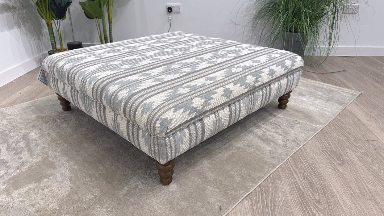 Sofology Sample Designer Footstool in Leonardo Sky