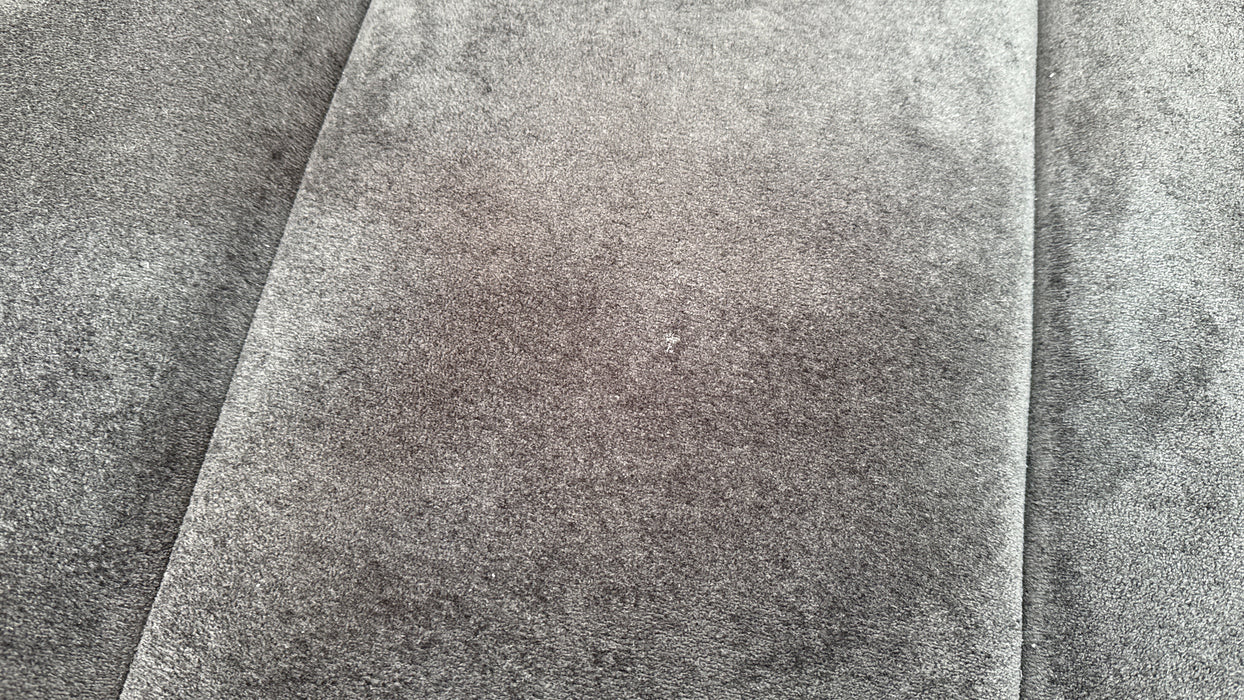 Sofology Waldorf Fabric Storage Footstool in Soft Sherpa Ebony