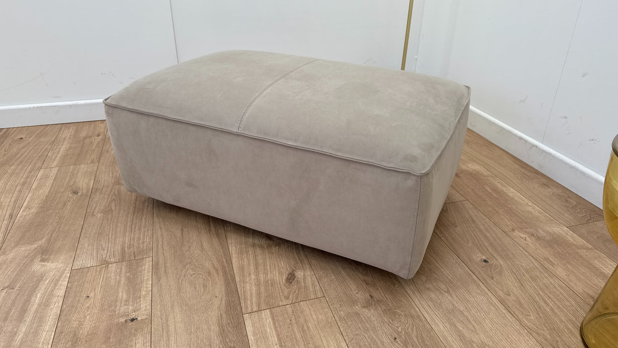 Diss Fabric Footstool - Camel