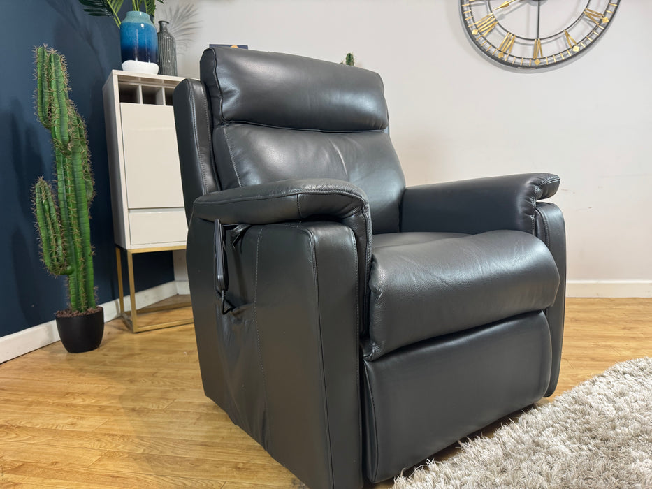 Parker Leather Rise and Tilt / Power Recliner - Trusty Sheen Black - ( WA2 )