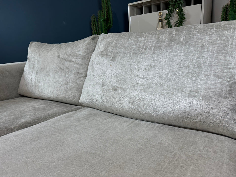 Majestica Fabric 3 Seater - Plain Silver (WA2)